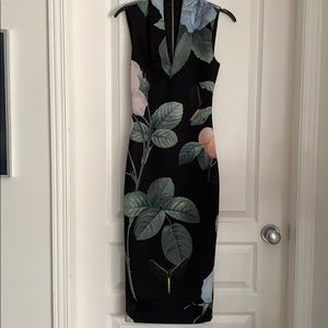 Ted Baker fitted midi dress